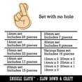 thumbnail image 2 of Fingers Crossed Promise Hand Gesture Wood Mini Charms Shapes DIY Craft Jewelry - No Hole - 25mm (7pcs), 2 of 7