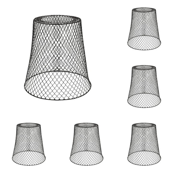 EZPXFCI 5 pcs Iron Plant Protection Cover, Garden Cloche Metal Cage Protector Basket Multi-use Plant Cage Yard Flowerpot Cover for Keeping Bunnies Chicken Squirrels Birds Out