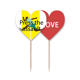 thumbnail image 1 of Presione el asalto Palillos de dientes bandera etiqueta de amor selección de pastelitos, 1 of 4