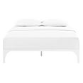 thumbnail image 4 of Modway Ollie Cadre de Lit Plateforme Moderne en Acier Format Grand, Base de Matelas avec Lattes de Soutien, Blanc, 4 of 4