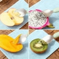 thumbnail image 2 of 1 Pcs Double Head Baby Silicone Food Spoon Baby Fruit Scraping Mud Spoon Soft Feeding Food Scraper for Fruit Feeding (Multicolor), 2 of 4