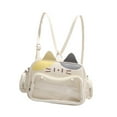 thumbnail image 2 of yuksok Cat Ita Bag Clear Window Crossbody Purse for Anime Display Pin Display Party Yellow, 2 of 9