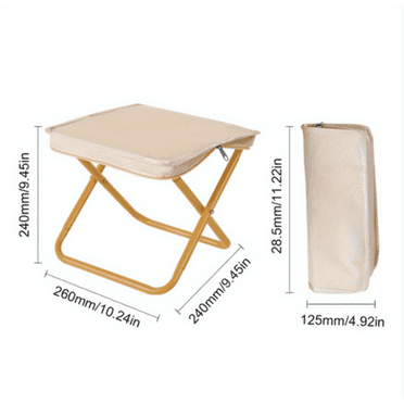 Portable Foldable Camping Chair – Lightweight Fishing & Outdoor Stool with Storage Bag, Durable Metal Frame, Easy to Carry