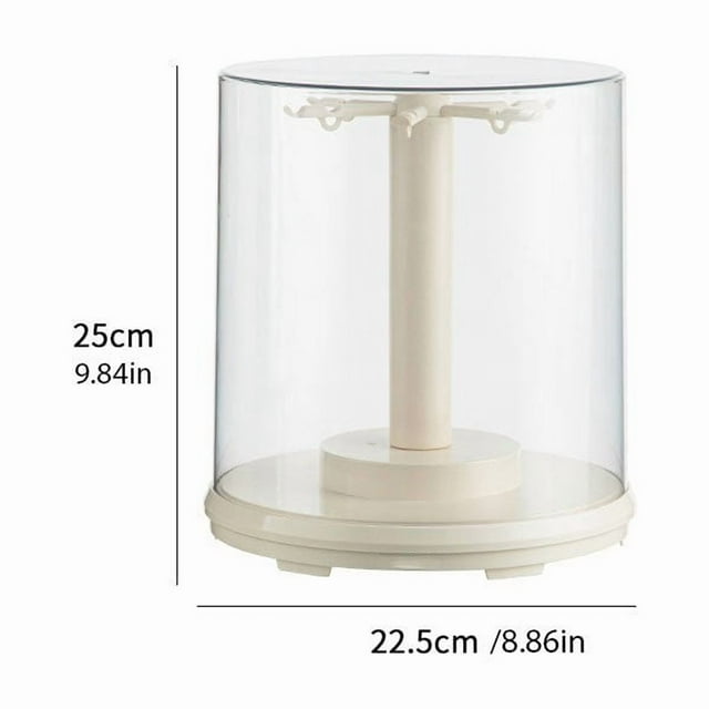 Display Rack Rotating Display Box with 360° Rotation Transparent Cover & Sleek Base for Collectibles Jewelry & Anime Figures Single Piece JASKFLY