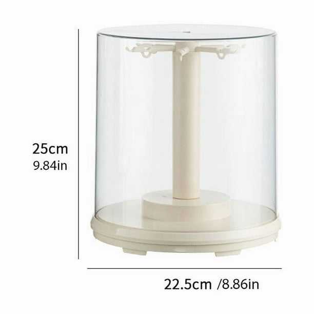 Estante De Exhibición Caja de exhibición giratoria con rotación de 360°, cubierta transparente y base elegante para artículos coleccionables, joyas y figuras de anime. Pieza única. Rkxzt
