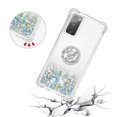 thumbnail image 5 of Funda para Samsung Galaxy S20 FE 4G/5G con Brillo Líquido Flotante, Purpurina, Parachoques y Anillo Giratorio Soporte, 5 of 5