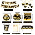 thumbnail image 2 of Graduation Decorations 2026 Gold Themed Set - Congrats Grad Banner, Class of 2026 Backdrop Complete Party Supplies for High School & College Celebrations, 2 of 3