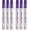 Purple, variant on Purple Paint Markers Pens - Single color 6 Pack Permanent Oil Based Paint Pen, Medium Tip, Quick Dry and Waterproof Marker for Rock, Wood, Fabric, Plastic, Canvas, Glass, Mugs, Canvas, Glass