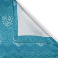 thumbnail image 4 of Ambesonne Abstract Valance Pack of 2, Drops in Blue Hexagons, 42"X12", Sea Blue Dark Seafoam, 4 of 5