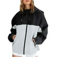 thumbnail image 1 of iHPH7 Imperméable Coupe-Vent Femme Randonnée Manteau de Pluie Femme Manteau de Pluie à Capuche Femme Manteau d'Extérieur Manteau de Pluie Léger Femme Manteau Coupe-Vent Femme Manteau à Fermeture Éclair Gris P, 1 of 9