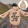 thumbnail image 2 of Women's Crew Neck T-Shirt Winter Comfy Hooded Long Sleeve Bell One Shoulder Drawstring Graphic Casual Polyester Sweatshirts Hoodies(Khaki,XXL), 2 of 7