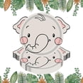 thumbnail image 5 of Jungle Animal Theme Paper Plate Disposable Plates Cutlery Set Lion, 5 of 5