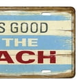 thumbnail image 3 of DOLITY Retro Shabby Metal Sign Tin Sign Wall Decoration Poster - 22 Types Beach, 3 of 5