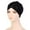 00 # Black, variant on Headwrap for Women Patchwork Ruffle Hat Headwear Head Wraps Turbans Beanie Cap Headwraps Easter Hat Ramadan Black One Size