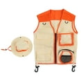 thumbnail image 1 of Conjunto De Sombrero Y Chaleco De Aventura Al Aire Libre Para Niños, Disfraz De Exploración Lavable Para Niños, Cosplay, Viajes De Camping, 1 of 7