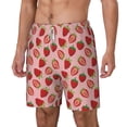 thumbnail image 2 of Balery Strawberries Mens Swim Trunks Swim Shorts for Men Quick Dry Inseam Beach Shorts with Compression Liner Pocket-Small, 2 of 9