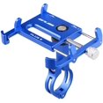 thumbnail image 1 of Bicycle & Motorcycle Phone Mount - Aluminum Bike Phone Holder with 360°Rotation Adjustable Handlebar Phone Holder Compatible with iPhone XS XR 8 Plus,Compatible with Samsung S9 (Blue), 1 of 5