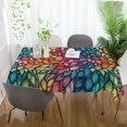 thumbnail image 3 of Yayeee Tablecloths 60" x 90" Rectangle Wrinkle Resistant Party Table Cover, Colorful Dragon Scales Pattern, 3 of 8