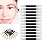 12Pcs Maquillage Double-end Eye Shadow Eyeliner Brosse Éponge Applicateur Outil de maquillage Palette