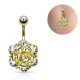 thumbnail image 2 of de de botón de colgante de gema de Hugo Joyas para el cuerpo con diamantes de imitación, 2 of 8
