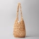 thumbnail image 1 of Zhuge Bolso de hombro tejido para mujer, bolso de mano tejido, bolso de mano tejido elegante para playa de verano, bolsos de hombro de 6,49 x 6,49 x 14,17 pulgadas (caqui), 1 of 4