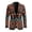 Colorful Geometric Print, variant on Slim Fit Men's Suit, Floral Pattern Design Polyester Tailored Men's Suit Jacket for Business Office