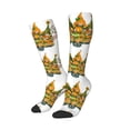 thumbnail image 2 of Fotbe Thanksgiving Truck print Women's Men's Novelty Crew Socks Cotton Socks Knee High Socks for Walking,Running,Nurses,Pregnancy, 2 of 9