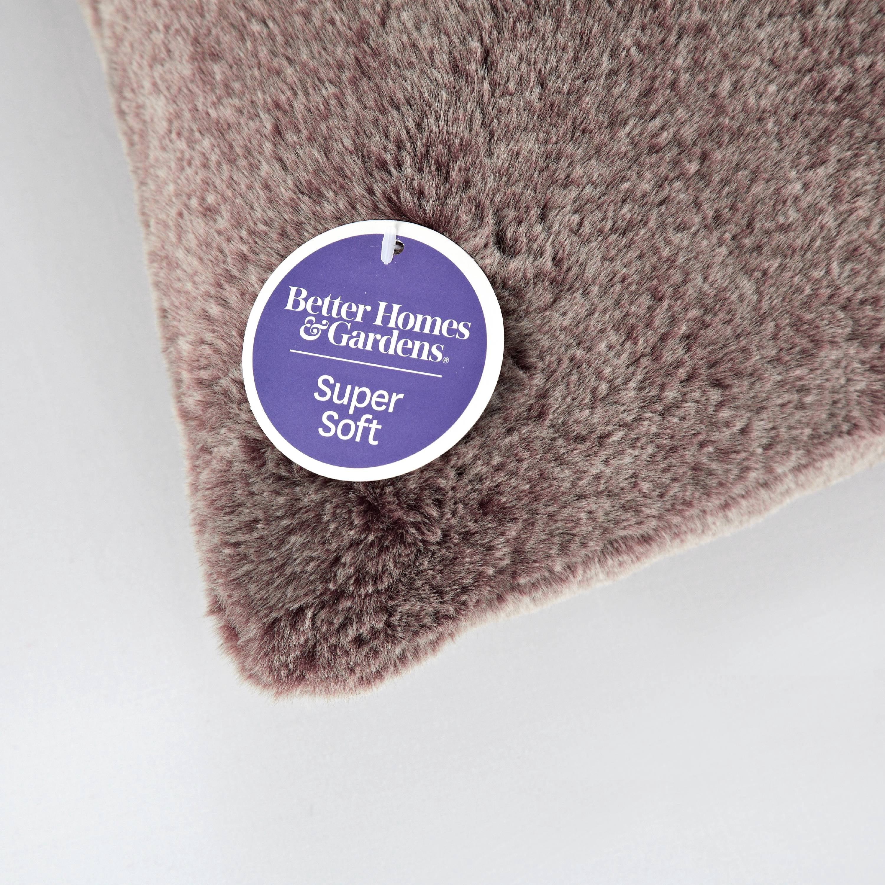 Better Homes & Gardens Luxe Faux Fur Decorative Throw Pillow