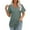 Green, variant on OSOLU Solid Color Women T-Shirt Tee Tops V-Neck Short Sleeve Casual Tops Loose Fit Basic Tees With Curved Hem Trendy Dailywear