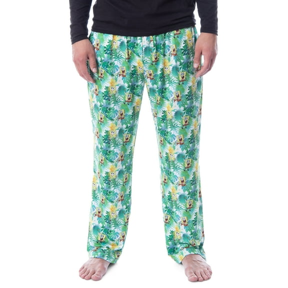 Nickelodeon Men's SpongeBob SquarePants Pineapple Tropical Delight Pajama Pants Loungewear Sleepwear