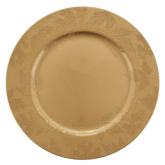 Cookhouse Fall Leaf Round Charger Plates (Set of 4)