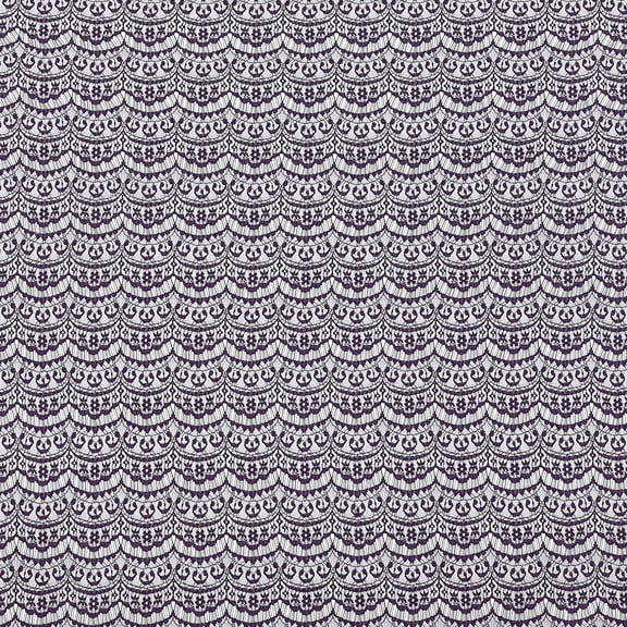 Zelouf Scallop Banded Lace  , Sewing, DIY, Crafts Fabric by the Yard, Plumstone, 3 Yard