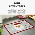 thumbnail image 5 of Xuniizn Christmas Door Mat Xmas Welcome Christmas Mat Non-Slip and Washable Winter Doormat Rubber Back Snowflakes Door Mat Rugs for Indoor Outdoor, Christmas Decorations for Home, 5 of 7