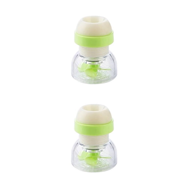 sweethay Filtro de extensión de grifo de agua ajustable de 360 grados, grifo de agua de ducha, extensor de grifo de baño, accesorios de Verde 2piezas
