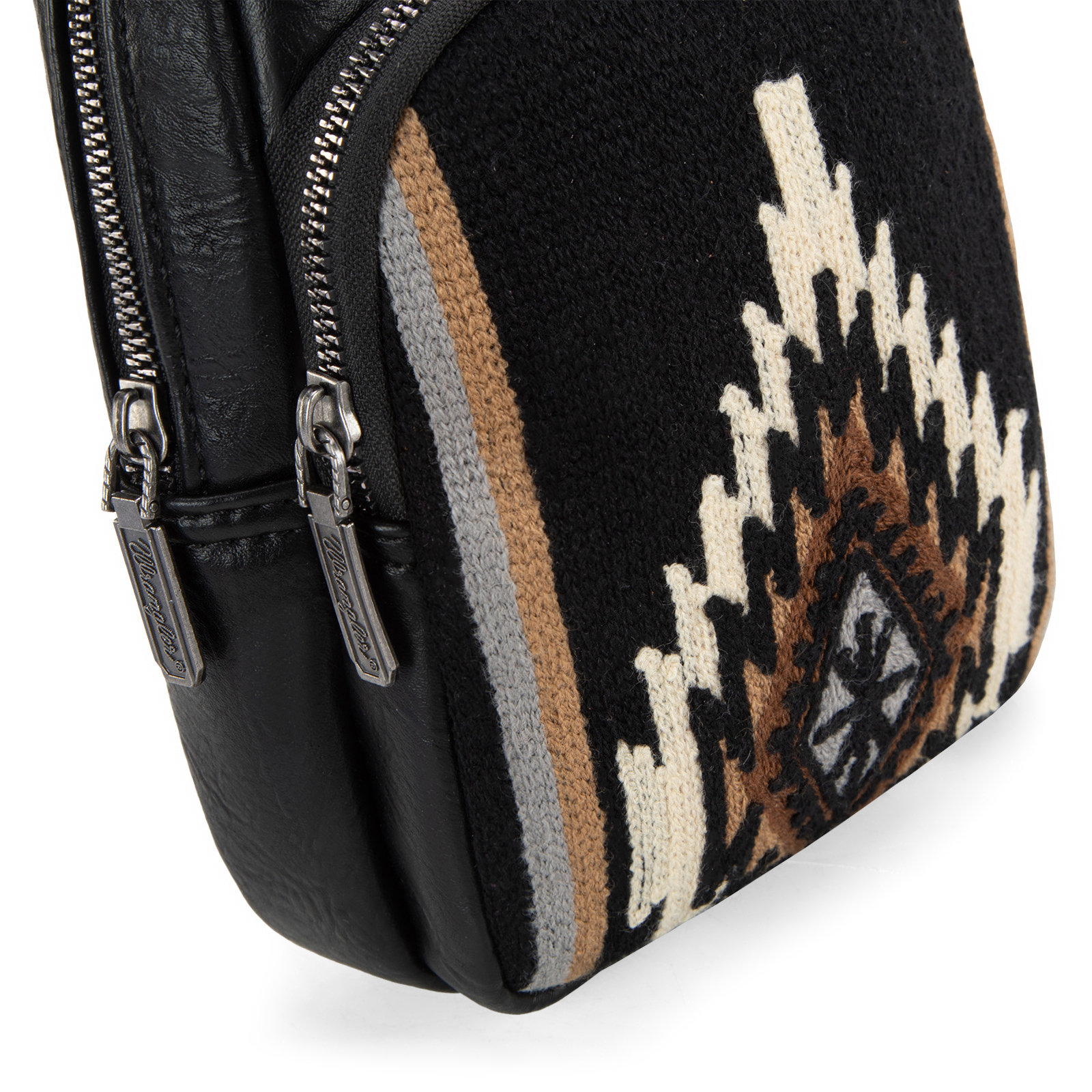 Wrangler Aztec Sling Bag for Women Western Knitted Crossbody Purse and Chest Bag With Adjustable Strap