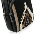 thumbnail image 4 of Wrangler Aztec Sling Bag for Women Western Knitted Crossbody Purse and Chest Bag With Adjustable Strap, 4 of 7