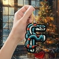 thumbnail image 4 of Adornos navideños, adornos navideños, regalos navideños, árbol de Navidad acrílico 2D, colgante de 26 letras, regalo decorativo, colgantes para fiestas navideñas familiares., 4 of 5