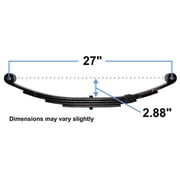 Rigid Hitch 3,500 lbs. Trailer Axle Suspension Kit for Single Axle Trailer (Leaf Springs, Hanger & U-Bolt kit)