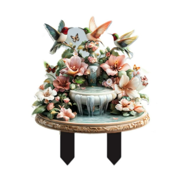 Letrero Decorativo para Jardín, Ideal Como Regalo, para Parterres de Flores, de Acrílico, Impermeable Y único para Exteriores.