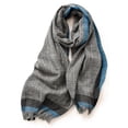 thumbnail image 1 of Bufandas para mujer Bufanda de invierno Bufanda clásica a cuadros Bufanda cálida Bufanda de invierno con tacto de cachemira Bufandas suaves de gran tamaño Chal grande de punto, 1 of 5