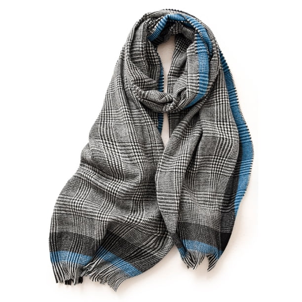 Bufandas para mujer Bufanda de invierno Bufanda clásica a cuadros Bufanda cálida Bufanda de invierno con tacto de cachemira Bufandas suaves de gran tamaño Chal grande de punto