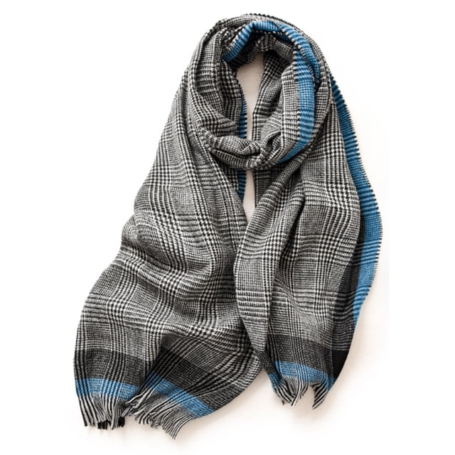 Bufandas para mujer Bufanda de invierno Bufanda clásica a cuadros Bufanda cálida Bufanda de invierno con tacto de cachemira Bufandas suaves de gran tamaño Chal grande de punto