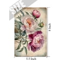 thumbnail image 5 of Floral Decor Peony Retro Aluminum Sign 5.5x8 IN Metal Tin Sign Poppy Flower Wall Decor Rustic Floral Farmhouse Decor Tin Garden Signs for Outside Vintage Yard Sign, 5 of 6