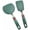 2 Pack-Green, variant on Silicone Spatula Turner Set of 2, Heat Resistant Pancake Spatulas for Nonstick Cookware Pan, Wide Cooking Spatula for Omelette Egg Fish, Small Spatulas Thin Flexible for Kitchen Use, Dishwasher Safe