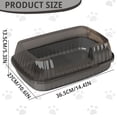 thumbnail image 6 of Matte Black Open Top Cat Litter Box High Side with Litter Scoop 14.37×10.63×5.31 inch, 6 of 6