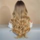 thumbnail image 1 of Blonde Brown Gradient 64CM European American Wig Long Curly Hair, 1 of 5