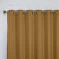 thumbnail image 2 of Superior Blackout Solid Light Filtering Grommet Curtain Panel Set, 70"x120", Caramel Brown, 2 of 8