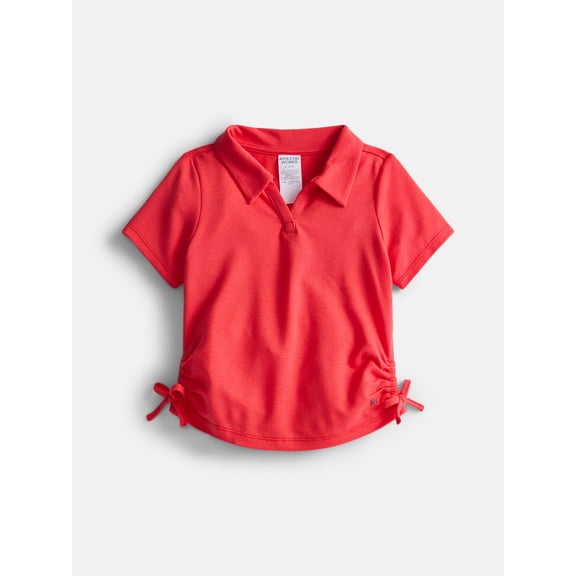 Athletic Works Girls Active Polo Pique Top, Sizes 4-18