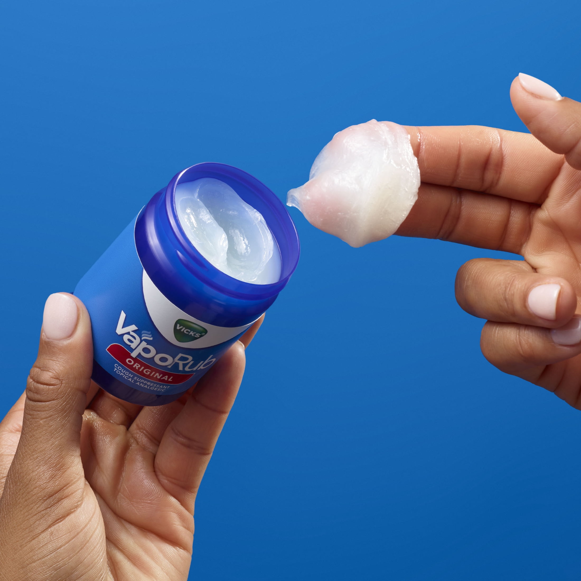 Vicks Vaporub Cough Suppressant Chest Rub Ointment, Original, 6 oz