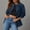 Blue#1, variant on Womens Denim Jackets Plus Size Denim Jackets for Women Clearance Classic Casual Solid Color Long sleeve Denim Blouse Jacket Coat